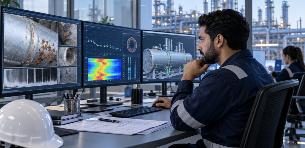 Industrial AI anomaly detection leading to an engineering action