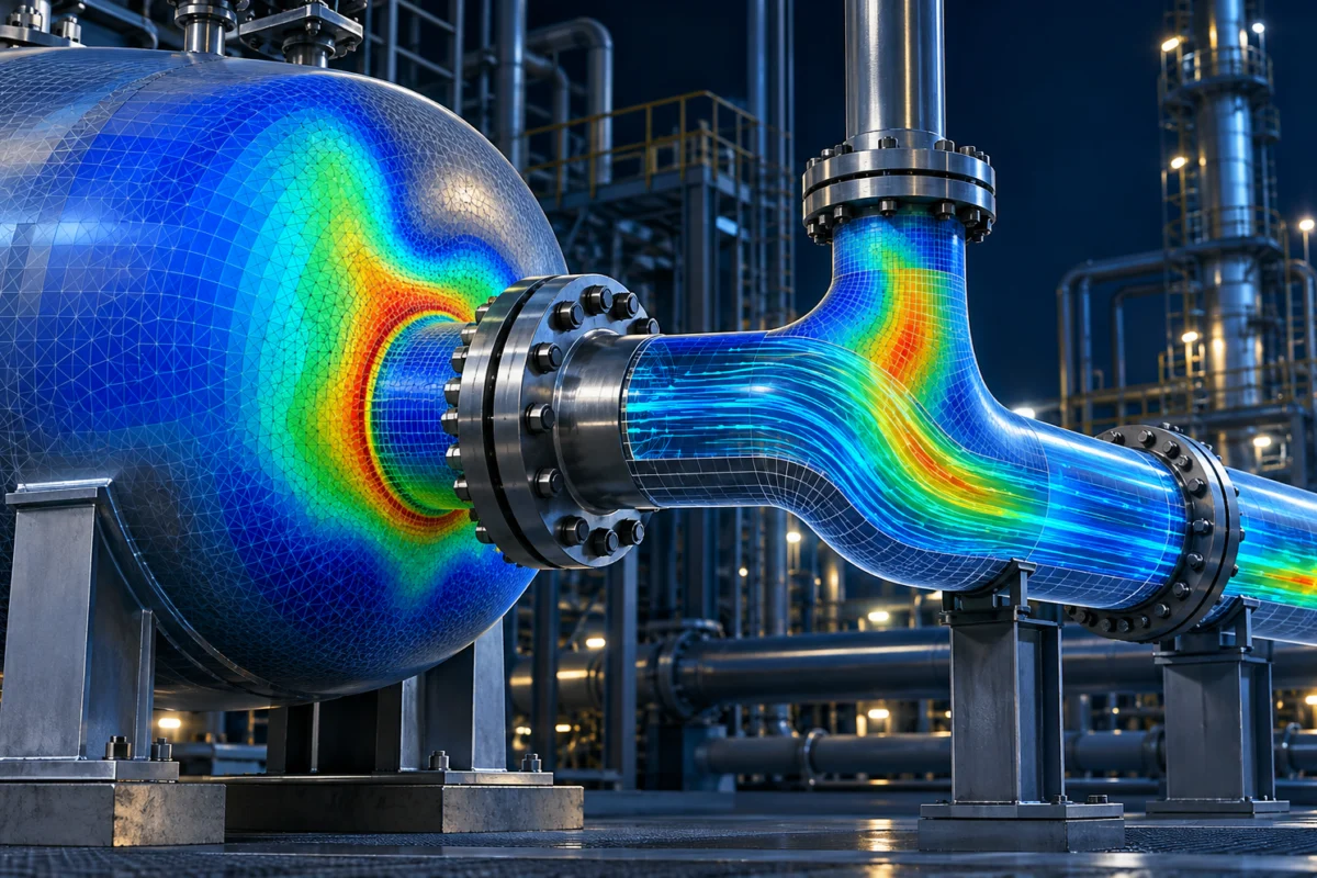 Advanced Simulation engineering illustration