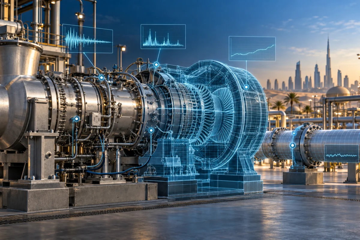 Digital Twins & Condition Monitoring engineering illustration